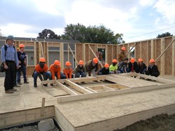 Students Building Habitat for Humanity House in Rossford