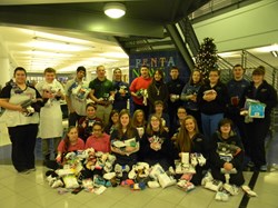 Students and Staff Donate 775 Pairs of Socks