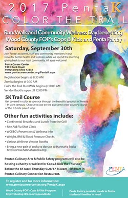 Penta K - Color the Trail 5K Run/Walk is September 30